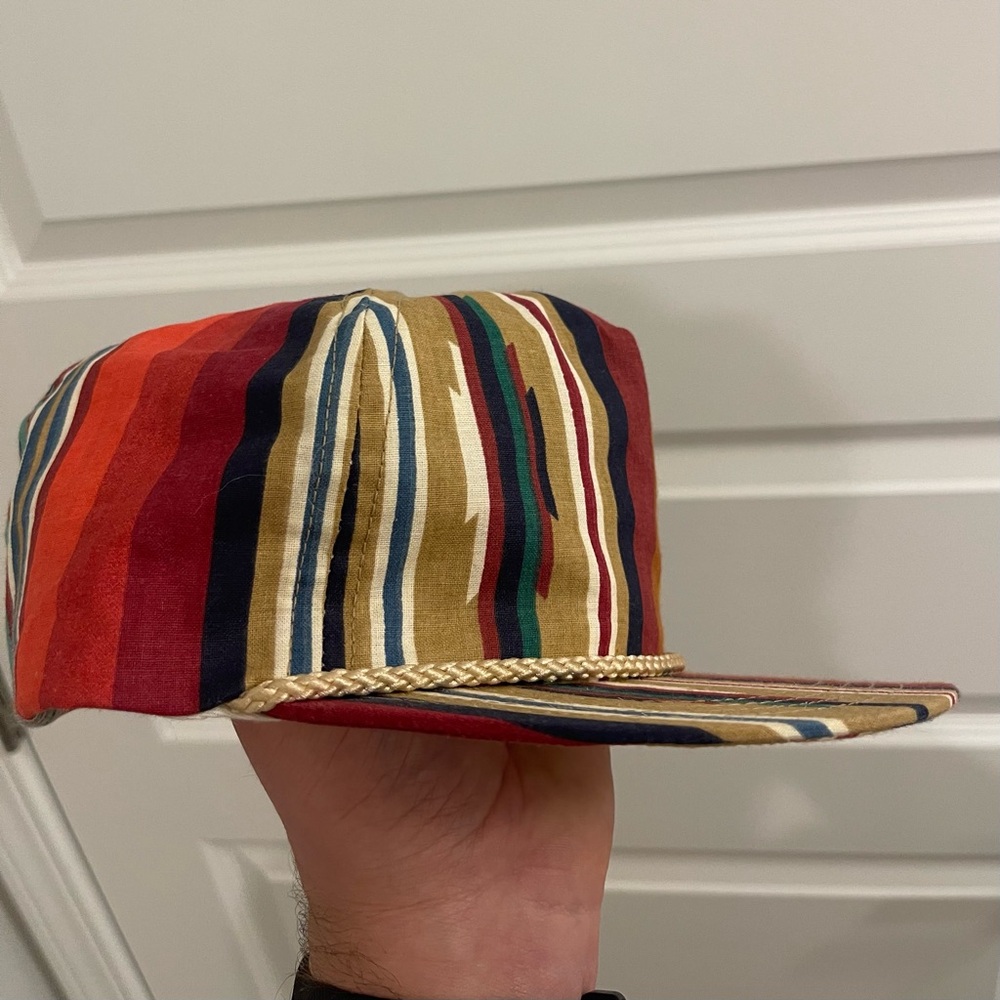 Western Striped Rope Hat - Picture 2 of 3